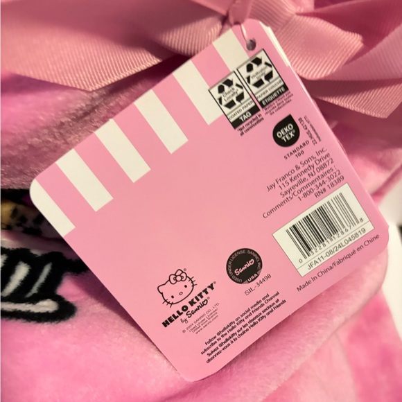 Hello Kitty Pink Dessert Valentines Throw Blanket Sweet Summer Fun Design